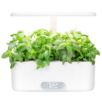 Thumbnail for Indoor herb garden 11 grow baskets growing basil